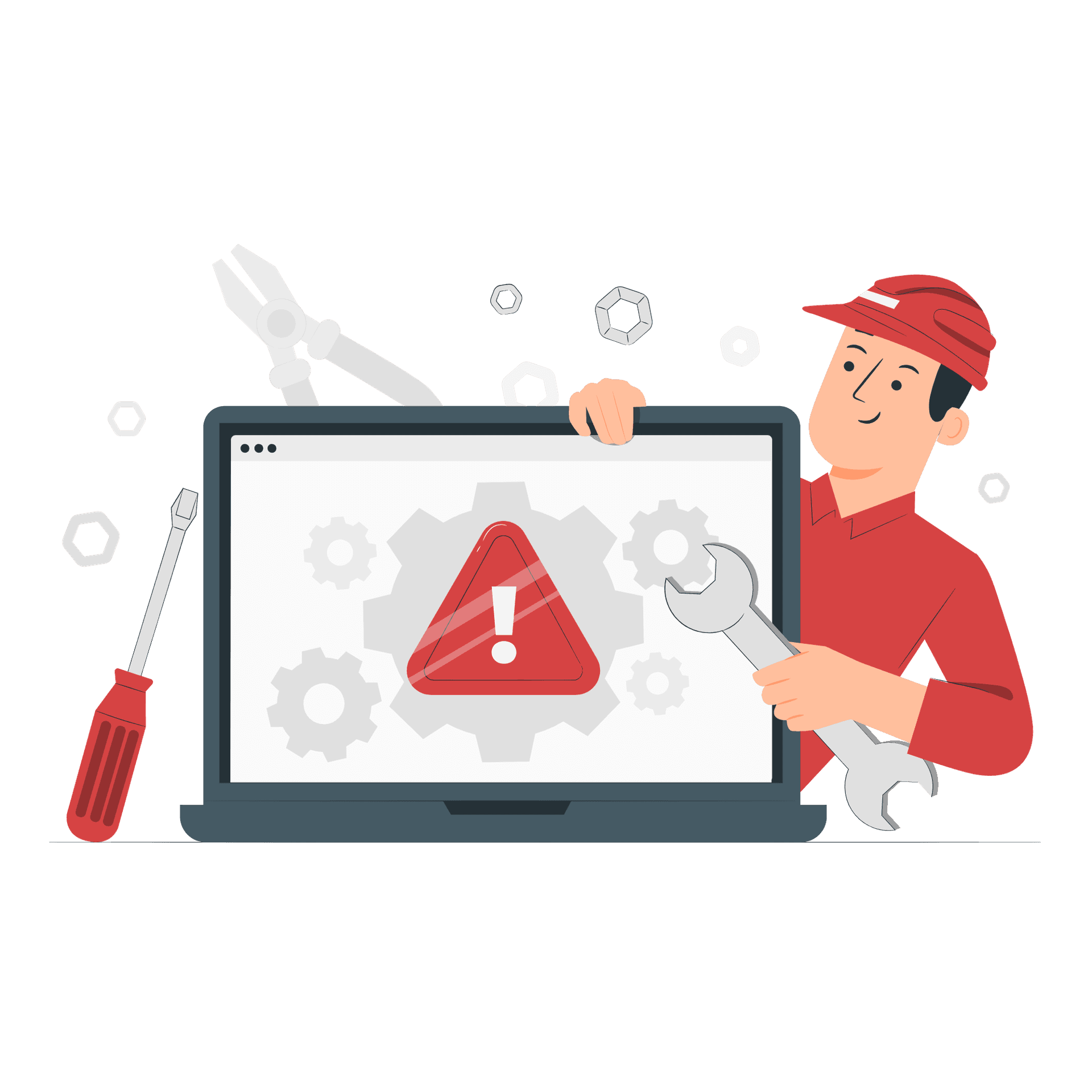 Website under maintenance illustration
